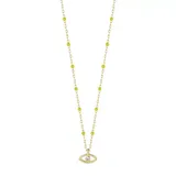 Sunkissed Sterling 14k Gold Over Silver Evil Eye Beaded Necklace, Women's, Yellow