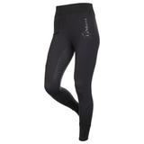 LeMieux Seamless Full Seat Pull On Breeches - 32R - Black - Smartpak
