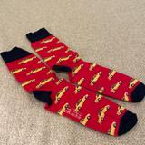 J. Crew Underwear & Socks | Cogic For J-Crew Socks With Taxi Design Men Large | Color: Red/Yellow | Size: L
