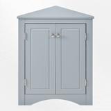 Red Barrel Studio® 2 - Door Corner Accent Cabinet Wood in White, Size 31.5 H x 23.6 W x 12.5 D in | Wayfair 00412E48030A4118AFF946AEC744525F