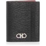 Revival Leather Bifold Card Case - Black - Ferragamo Wallets