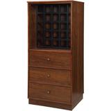 Relax Artist Wiesta Bar Cabinet Wood in Brown, Size 52.0 H x 20.0 D in | Wayfair 97542