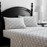 Waterford Bedding Julia 400 Thread Count Sateen Sheet Set Cotton Sateen in Gray, Size 106.0 H in | Wayfair SSJLIAW05504KG