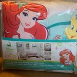 Disney Bedding | Disney My Little Mermaid Ariel 3 Piece Baby Crib Bedding Set New Nwt Com | Color: Red/Gray | Size: Os