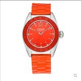 Coach Accessories | Nwot Coach Watch Orange Silicon Jelly Strap Andee Boyfriend Ladies Watch | Color: Orange/Silver | Size: Os