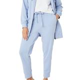 Plus Size Women's French Terry Drawstring Sweatpants by ellos in Periwinkle Mist (Size 1X)
