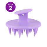 Majig Massagers Purple - Purple Shampoo Massage Brush - Set of Two