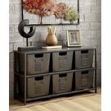 Furniture of America Cabinets Gray - Gray Deveron Industrial Storage Shelf