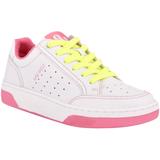 Even Faux Leather Neon Sneaker In White/neon Pink At Nordstrom Rack - Yellow - Nine West Sneakers