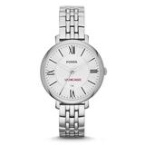 Women's Fossil Silver Chicago Maroons Jacqueline Stainless Steel Watch