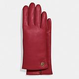 Coach Accessories | New Coach True Red Leather Tech Gloves, Size 7 12 (Luxury Designer Soft) | Color: Red | Size: 7 12