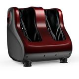 Costway Shiatsu Foot and Calf Massager with Compression Kneading Heating and Vibrating -Red