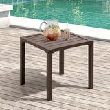 Latitude Run® Azhaan Aluminum Side Table Metal in Brown, Size 15.95 H x 15.75 W x 15.75 D in | Wayfair 6D92B5D6C5774C8A92F531F50904D9DB