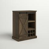 Sand & Stable™ Allan Bar Cabinet Wood in Brown, Size 36.0 H x 16.0 D in | Wayfair F50B84D79172407CA00C3F81BEDDE22C