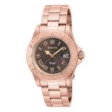 Invicta Women's Watches N/A - Brown & Rose Gold Angel Bracelet Watch