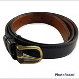 Coach Accessories | Coach Belt Womans 3485 Black Handcrafted Calfskin Leather Solid Brass Buckle | Color: Black | Size: 34
