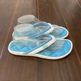 Nike Shoes | Nike Women's Blue And White Soft Padded Flip Flops Size 9 | Color: Blue/White | Size: 9