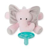 Wubbanub Pink Elephant Infant Pacifier Pink/grey