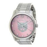 Gucci Accessories | Gucci Women's G-Timeless Watch | Color: Pink/Red/Silver/Tan | Size: Os