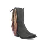 Women's Fringe Benefits Mid Calf Boot by Dingo in Black (Size 8 M)