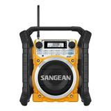 Sangean Portable Bluetooth Water Resistant Ultra Rugged AM/FM/NOAA Emergency Weather Channel Radio Receiver with Large Easy to Read Backlit LCD Display