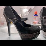 Jessica Simpson Shoes | Jessica Simpson Suede & Patent Leather Mary Janes | Color: Black | Size: 6
