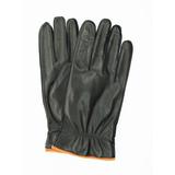 Leather Gloves With Contrast Tip - Gray - Portolano Gloves