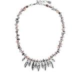 In The Path Silver Plated Charm & Glass Beaded Leather Cord Necklace At Nordstrom Rack - Metallic - Uno De 50 Necklaces
