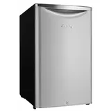 Danby 4.4 Cubic Feet Compact Sized Mini Beverage Refrigerator with Lock, Silver