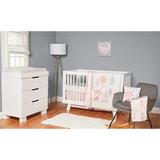 FISHER PRICE 4 Piece Crib Bedding Set Synthetic Fabric in Gray/Pink/White, Size 52.0 W in | Wayfair 70392