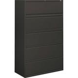 HON 5-Drawer Lateral Filing Cabinet Metal/Steel in Black/Gray, Size 69.75 H x 44.19 W x 21.31 D in | Wayfair 895LS