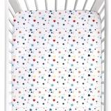 FISHER PRICE Fitted Crib Sheet Cotton in Red, Size 28.0 W x 52.0 D in | Wayfair 70397