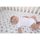 Indigo Safari McManus Fitted Crib Sheet Cotton in Gray/White, Size 28.0 W x 10.0 D in | Wayfair 5A1473A6075A47ED87F8D6637DA9901D