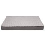 Tucker Murphy Pet™ Alexeya Quilt Top Convertible Indoor-Outdoor Deluxe Cooling Gel Top Dog Bed Pillow Polyester in Gray/White | Wayfair