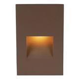 WAC Landscape Lighting Low Voltage Step Light Metal in Brown, Size 5.0 H x 3.0 W x 1.5 D in | Wayfair 4021-27BZ