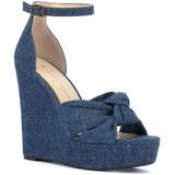 Tyssie Wedge Sandal - Blue - Jessica Simpson Heels