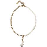 Paperclip Chain Lariat Necklace - Metallic - Lele Sadoughi Necklaces