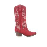 Women's Sugar Tammy Cowboy Boot in Red/Natural Size 9.5 Medium
