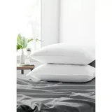Luxury Inn Plush Down Alternative Gel-Fiber Pillows - 2 Pack, White, Queen