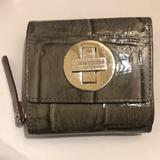 Kate Spade Bags | Kate Spade New York Croc Embossed Patent Leather Wallet Trifold Id Coin Bill Cc | Color: Green | Size: Small
