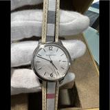 Burberry Accessories | Nib Burberry Check Watch | Color: Cream/White | Size: 32mm