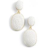 Kate Spade Jewelry | Kate Spade Pave The Way Drop Earrings White Gold | Color: Gold/White | Size: White