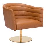 Justin Accent Chair Brown - Zuo Modern 102047