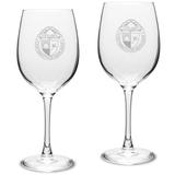 University of Redlands Bulldogs 16oz. 2-Piece Traditional White Wine Glass Set
