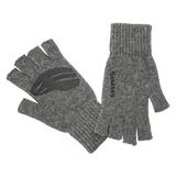 Simms Men's Wool Half Finger Mittens, Steel SKU - 397440