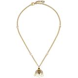 Chain Necklace With Bee Pendant - Metallic - Gucci Necklaces