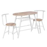 17 Stories 3 - Piece Breakfast Nook Dining Set Wood/Metal in Brown, Size 29.5 H in | Wayfair 06A8C4BCAECE495FA9E69CE1918A5C8A