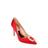 Badgley Mischka Collection Cher Crystal Embellished Pump in Red at Nordstrom, Size 9