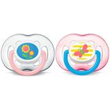 Philips AVENT Freeflow Pacifier 18m+, Pink, 2 pack, SCF186/28