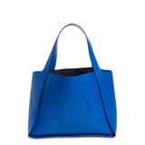 Stella McCartney Perforated Logo Faux Leather Tote in 4370 Jewel Blue at Nordstrom